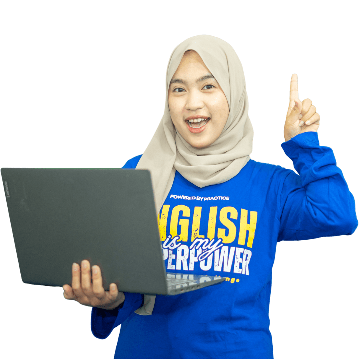 Siswa Inggris Go berbicara dengan percaya diri